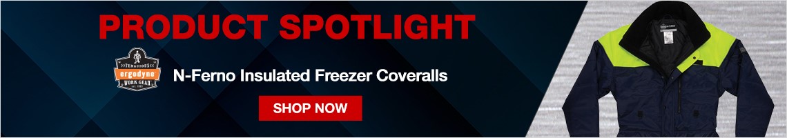 Product Spotlight. Ergodyne N-Ferno Insulated Freezer Coveralls 