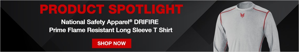 Product Spotlight. National Safety Apparel® DRIFIRE Prime Flame Resistant Long Sleeve T Shirt