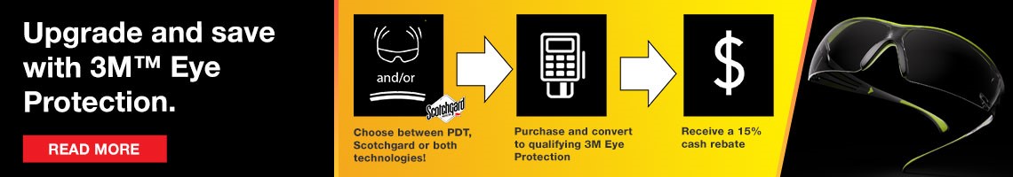 Learn more about 3M Eye Protection Trade In Trade Up Program