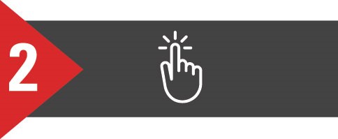 step two hand cursor select icon