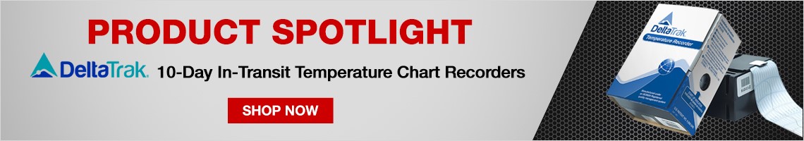 Product Spotlight. DeltaTrak® 10-day In-Transit Temperature Chart Recorders. Click here to shop now!