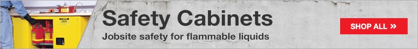 Safety Cabinets - Jobsite safety for flammable liquids