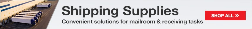 Shipping Supplies - Convenient solutions for mailroom & receiving tasks