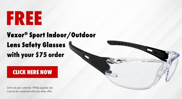 Free Vexor Sport Safety Glasses With Your $75 Order From Wrth NSI