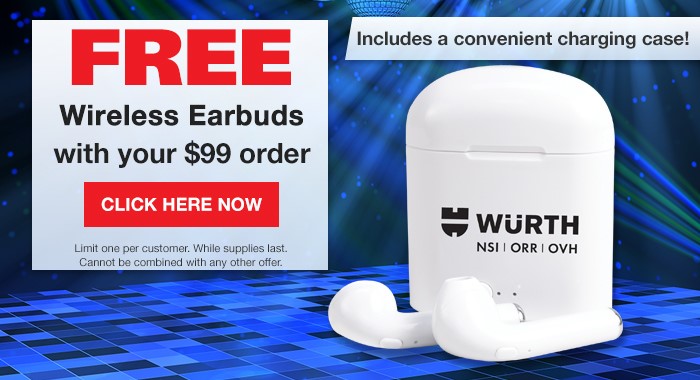 Free Wireless Earbuds With Your $99 Order From Wrth NSI