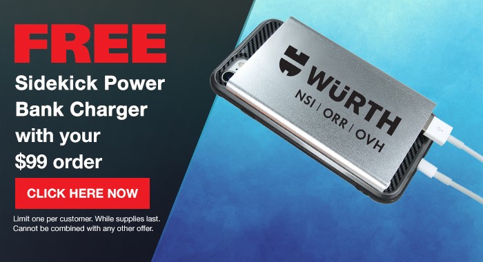 Free Sidekick Power Bank Charger With Your $99 Order From Wrth NSI