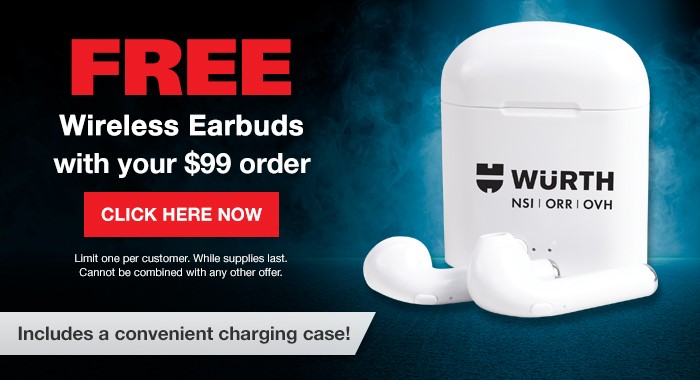 Free Wireless Earbuds With Your $99 Order From Wrth NSI