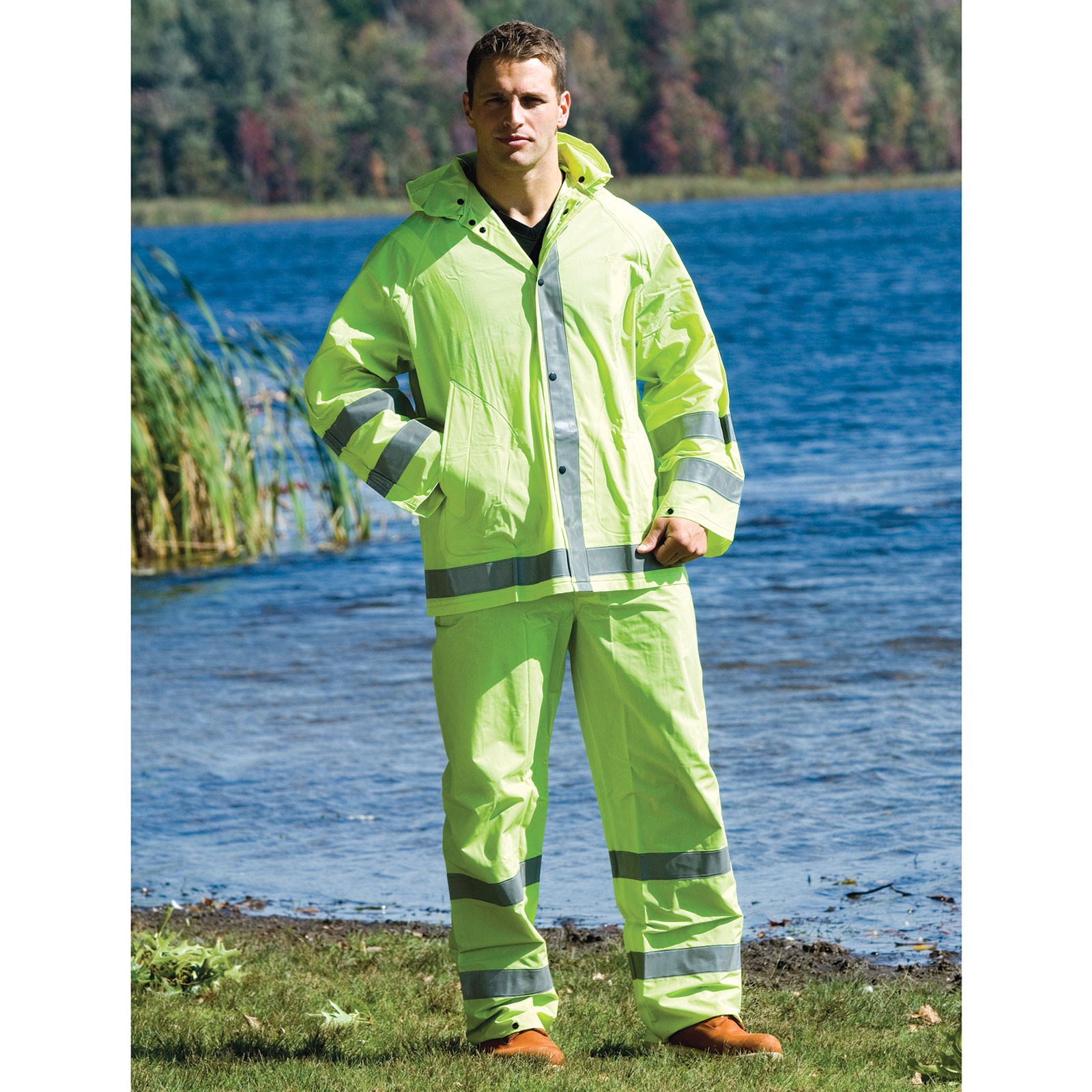 lime green jogging suit