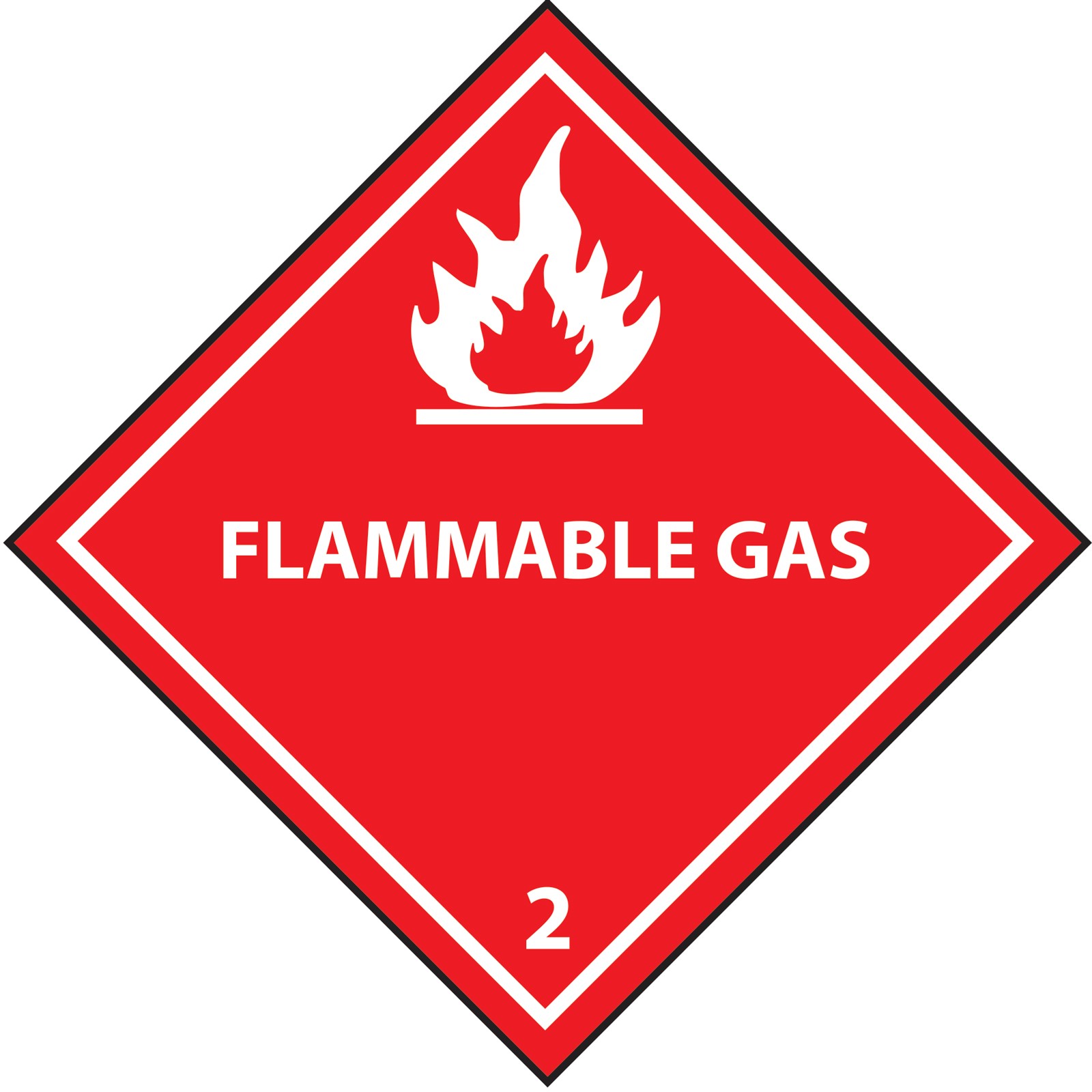 X Flammable Gas Dot Hazardous Materials Shipping Labels Roll