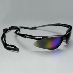  Nemesis™ Blue Mirrored Lens Safety Glasses