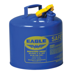 Eagle 2.5 Gallon Type I Red Galvanized Steel Safety Gas Can - 861