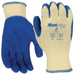 NSI Ruf-flex® 2 Blue Latex Palm Coated Work Gloves - 23268