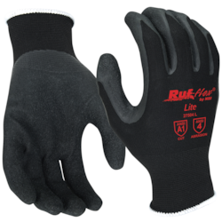 NSI Ruf-flex® Lite Blue Latex Palm Coated Nylon String Knit Gloves