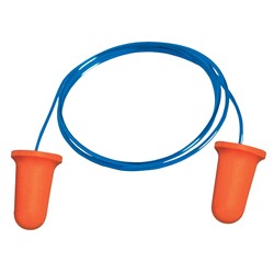  Corded Disposable Ear Plugs, 100/Box