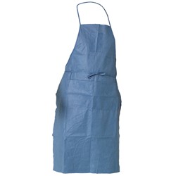  A20 Blue 2-Pocket 28" x 40" Disposable Bib Apron