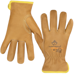 NSI Hi-Vis Reflective Split Leather Work Gloves - 4705 - Northern