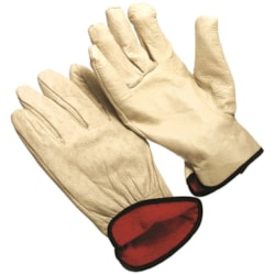 NSI Hi-Vis Reflective Split Leather Work Gloves - 4705 - Northern