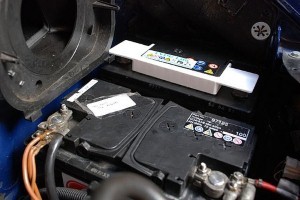 Be cautious of chemicals at battery charging stations 