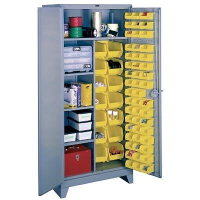 Lyon 36 W X 21 D X 78 H All Welded Storage Cabinet With 64