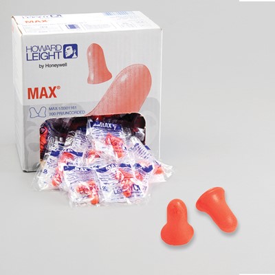 Honeywell Howard Leight MAXIMUM® Pre-Shaped Uncorded NRR 33 Disposable Ear Plugs, 200 Pair