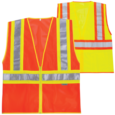 Gilet Haute Visibilité Jaune Et Orange à Manches Longues Blackrock - Léger, Confortable, Réfléchissant Certifié EN20471 Pour Hommes Et Femmes