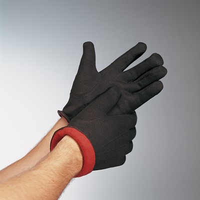 brown jersey work gloves