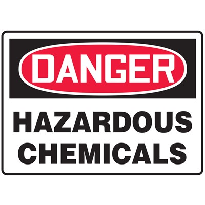  Danger Hazardous Chemicals Safety Sign
