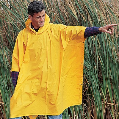 River City Schooner II Yellow 0.35mm PVC Poncho - 2479 - Northern Safety Co., Inc.