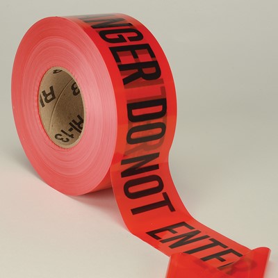  3 Mil Red Barrier Tape, 3" x 1,000' – Danger Do Not Enter