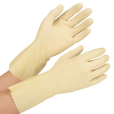 Samenhangend Onbepaald omroeper NSI NS180 18 mil Unlined 12" Natural Latex Rubber Gloves, 12 Pair - 170837  - Northern Safety Co., Inc.