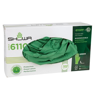 showa nitrile gloves 6110pf