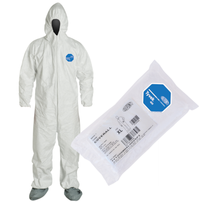 DuPont® Tyvek® 400 Vending Pack Hood, Boots, & Elastic Wrists