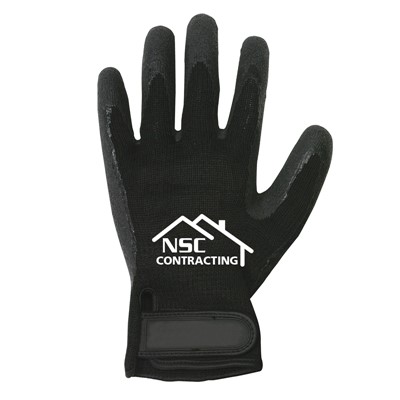 NS Ruf-flex Plus Rubber Palm Coated Stretch Knit Work Gloves Pair 