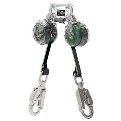 MSA V-TEC PFL Mini PFL, 6' (1.8m), twin-leg, 36CS snaphooks