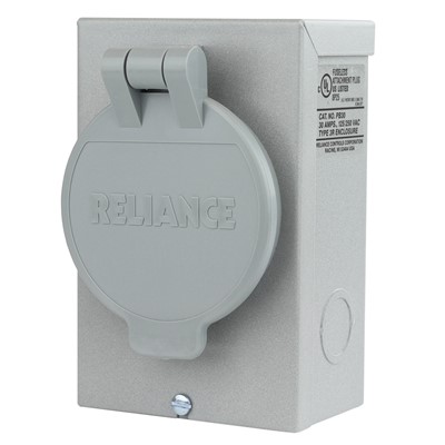 Reliance Controls Corporation PBN50 50-Amp NEMA 3R CS6375 Power Inlet Box for Generators Up to 12,500 Running Watts