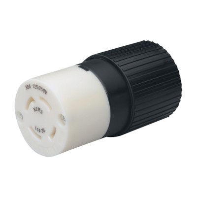 HQRP US Cord Connector NEMA L14-30C Locking Female Plug 30A 125