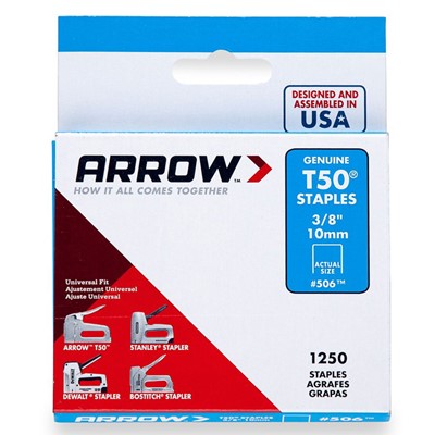 Arrow® T50® 3/8" Staples - 7613 - Northern Safety Co., Inc.