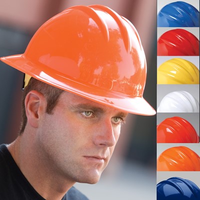 Adjustable Ratchet 6 Pt Suspension Graphite Pattern Design Full Brim Hard Hat Copper Matte by Tuff America Durable Protection safety helmet 