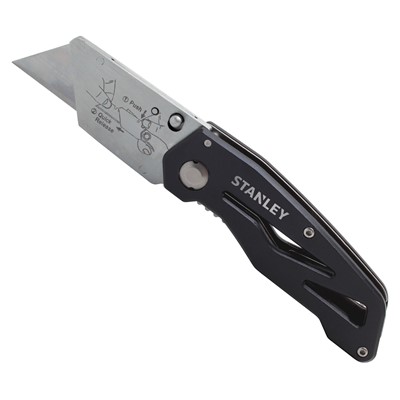 Stanley Folding Utility Knife 2 7 16 L Stainless Steel Double Sided Fixed Blade Folding Handle Northern Safety Co Inc