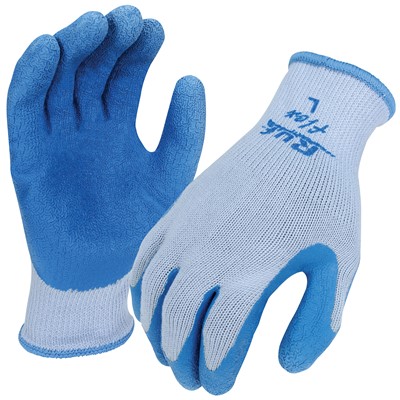 NS Ruf-flex Plus Rubber Palm Coated Stretch Knit Work Gloves Pair 
