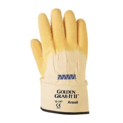 ゴールデングローブ Ansell Golden Grab-It® II Latex Coated Gloves - 400524 - Northern