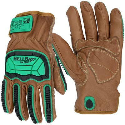 NSI HellBax™ ANSI Cut Level A6 Leather Impact Gloves - 365354