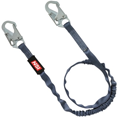 NSI 6' & 2 Locking Snap Hooks Shock Absorbing Fall Protection