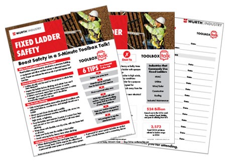 Image of PDF pages you get with your Fixed Ladder Safety Toolbox Kit download