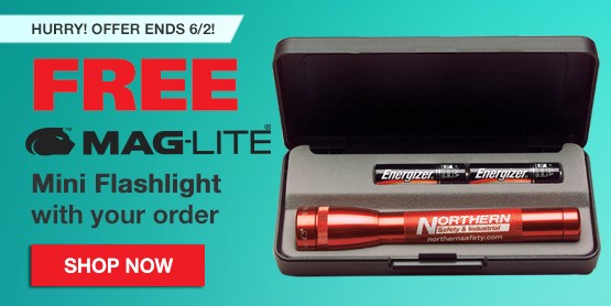 Free MAGLITE Mini Flashlight with your order