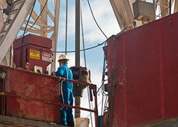 Man on Oil Rig