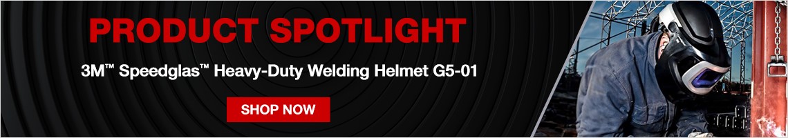 Product Spotlight. 3M™ Speedglas™ Heavy-Duty Welding Helmet G5-01. Click here to shop now!