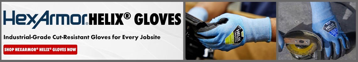 HexArmor® HELIX® GLOVES Industrial-Grade Cut-Resistant Gloves for Every Jobsite SHOP HEXARMOR® HELIX® GLOVES NOW
