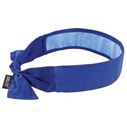 Ergodyne® Chill-Its® 6700CT Evaporative Cooling Bandana with Cooling Towel, Blue