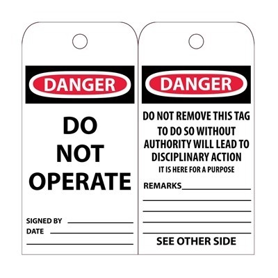 Accident Prevention Tags